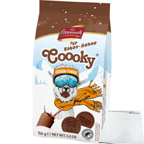 Coppenrath Coool Times Cooky Kakao-Sahne (150g Packung) + usy Block