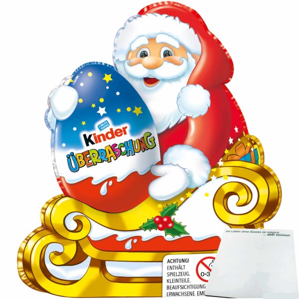 Kinder Überraschung Weihnachtsmann mit Ü-Ei (75g) + usy Block