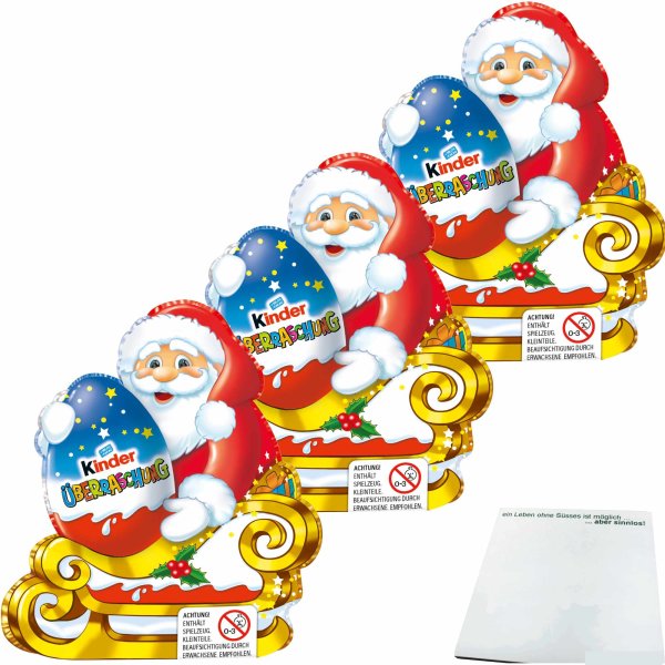 Kinder Überraschung Weihnachtsmann mit Ü-Ei 3er Pack (3x75g) + usy Block