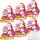 Kinder Überraschung Weihnachtsmann mit Ü-Ei Rosa 6er Pack (6x75g) + usy Block