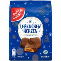 Gut&Günstig Lebkuchenherzen Vollmilch...