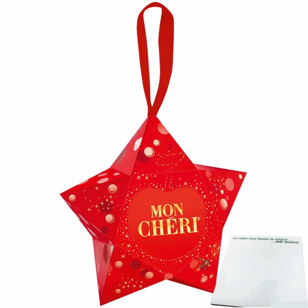 Mon Chéri Kleiner Stern Weihnachten (42g Packung) + usy Block