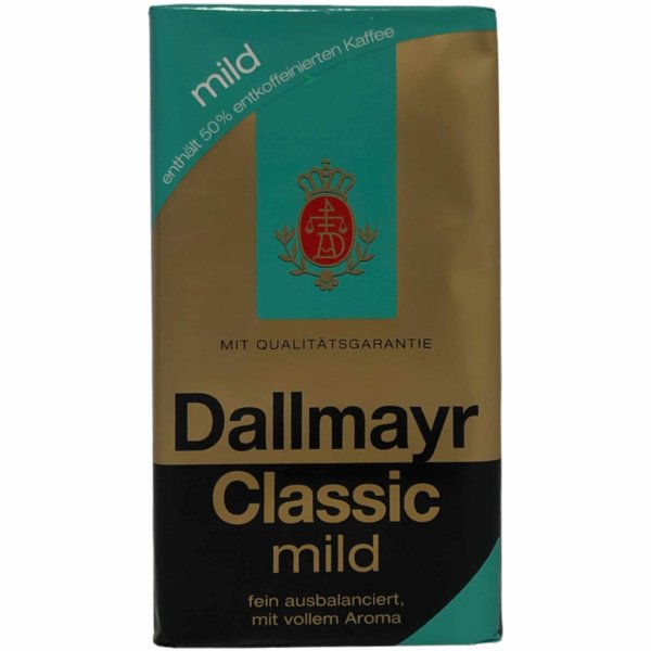 Dallmayr Classic 50% Entkoffeiniert Gemahlener Kaffee 500g MHD 04.2023 Restposten Sonderpreis
