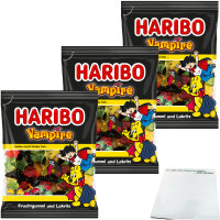 Haribo Vampire Fruchtgummi und Lakritz 3er Pack (3x175g...