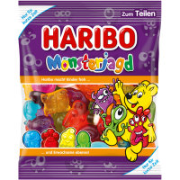Haribo Monsterjagd Fruchtgummi mit Schaumzucker 3er Pack...