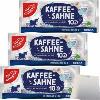 G&G Kaffeesahne 10% Fett ohne Gentechnik 3er Pack...