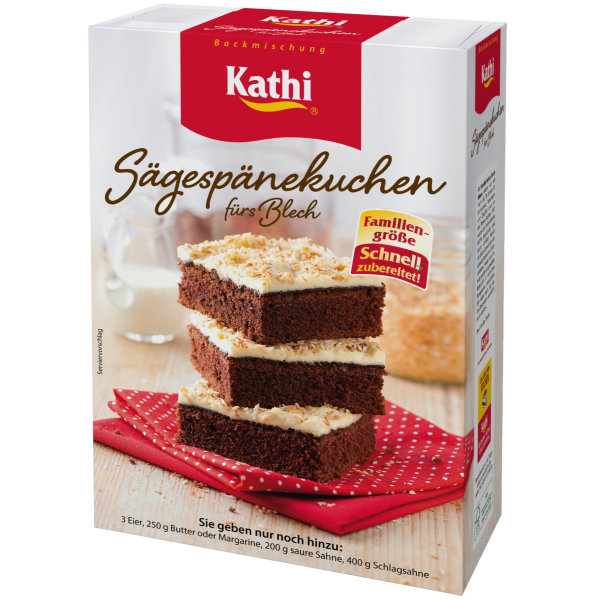 Kathi Backmischung Sägespänekuchen fürs Blech (680g Packung)