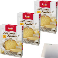 Kathi Backmischung für Zitronenkuchen mit Glasur 3er...