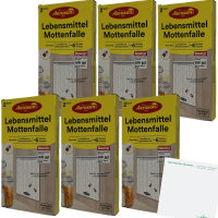 Aeroxon Lebensmittelmotten-Falle Pheromonfalle Insektenschutz 6er Pack (6x2 Stück Pack)  + usy Block