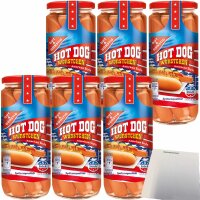 Gut&Günstig Hot Dog Würstchen in Eigenhaut American Style (6x8 Stück 6x375g ATG) + usy Block