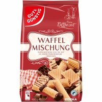 Gut&Günstig Waffelmischung Gebäck 6er Pack (6x400g Packung) + usy Block