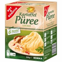 Gut&Günstig Kartoffelpüree 36x3 Portionen (6x510g Packung) + usy Block