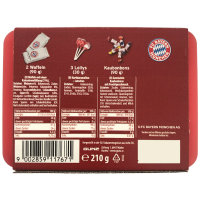 FC Bayern München Pausenbox mit Süßigkeiten 210g MHD 20.09.2023 Restposten Sonderpreis