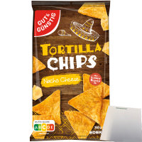 Gut&Günstig Tortillachips Cheese Mais-Chips mit Käsegeschmack (300g Packung) + usy Block
