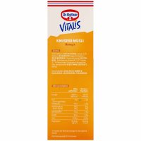 Dr. Oetker Vitalis Knusper Müsli Honeys 3er Pack (3x600g Packung) + usy Block