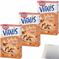 Dr. Oetker Vitalis Schoko Duo Müsli 3er Pack (3x500g...