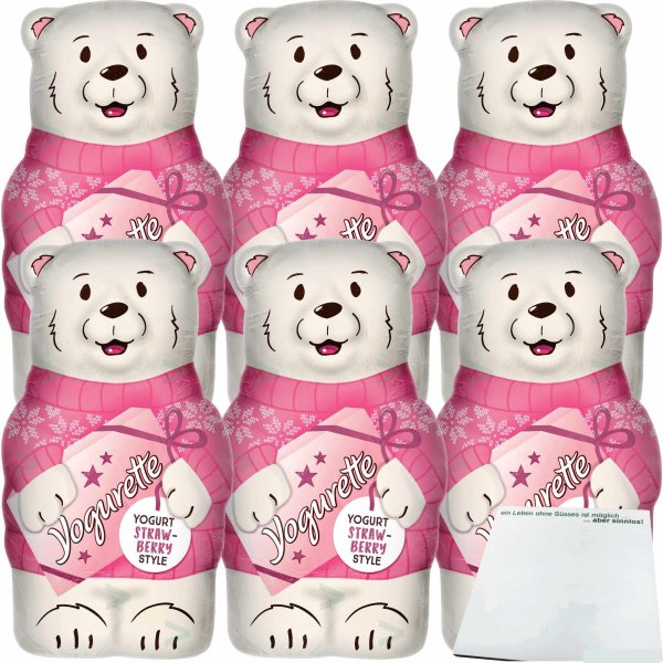 Yogurette Eisbär Erdbeere 6er Pack (6x75g) + usy Block