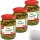 Gut&Günstig Cornichons mit Chili verfeinert kleine feine Gurkensortierung 3er Pack (3x190g ATG) + usy Block
