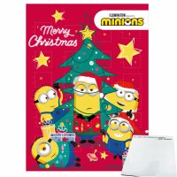 Minions Adventskalender Merry Christmas (75g Packung) + usy Block