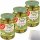 Gut&Günstig Manzanilla Oliven grün entsteint 3er Pack (3x340g Glas) + usy Block