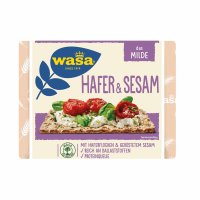 Wasa Knäckebrot Hafer & Sesam 6er Pack (6x230g Packung) + usy Block