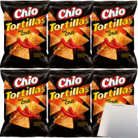 Chio Tortillas Hot Chilli 6er Pack (6x110g Packung) + usy...
