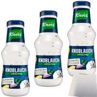 Knorr Knoblauchsauce mit Zwiebelstückchen und...