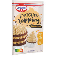 Dr. Oetker Törtchen Topping Caramel&Choc 3er Pack (3x83g Packung) + usy Block