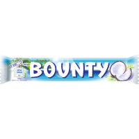 Bounty Einzelriegel Gefüllte Milchschokolade mit saftigem weissem Kokosmark 6er Pack (6x57g Riegel) + usy Block