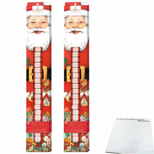 Niederegger Adventskalender Marzipan Klassiker 2er Pack (2x300g Packung) + usy Block