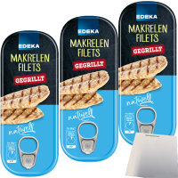 Edeka Gegrillte Makrelenfilets naturell 3er Pack (3x120g...
