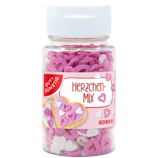 Gut&Günstig Streudekor Herzen Dekor Herzen Herzchen-Mix (57g)