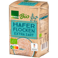 Edeka BIO Haferflocken extra zart 6er Pack (6x500g Packung) + usy Block