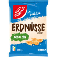 Gut&Günstig Erdnüsse geröstet und gesalzen (500g Packung)