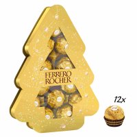 Ferrero Rocher Weihnachtsbundle:  Küsschen Adventskalender 200g + Rocher Tanne 150g Packung + usy Block