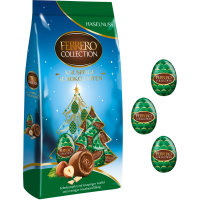 Ferrero Collection Weihnachtsmultipack: Knusprige Schokozapfen Kakao & Haselnuss (2x100g Beutel) + 3x Rocher Tanne (150g) + usy Block