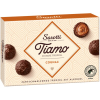 Sarotti Tiamo Cognac Sahne Trüffel 6er Pack (6x125g Packung) + usy Block