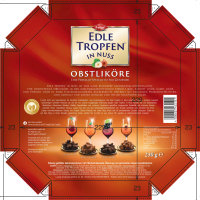 Trumpf Edle Tropfen in Nuss rot Obstliköre 3er Pack (3x250g Packung) + usy Block