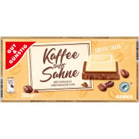 Gut&Günstig Kaffee trifft Sahne weiße Schokolade auf Sahneschokolade mit Kaffee 3er Pack (3x200g Tafel) + usy Block