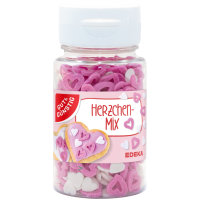 Gut&Günstig Streudekor Herzen Dekor Herzen Herzchen-Mix 3er Pack (3x57g) + usy Block