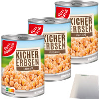 Gut&Günstig Kichererbsen naturell 3er Pack...
