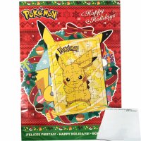 Pokemon Adventskalender mit Pikachu Puzzle (65g Packung) + usy Block