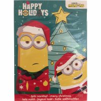 Minions Adventskalender mit Stuart und Kevin Puzzle (65g Packung) + usy Block