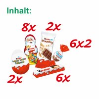 Ferrero Kinder Maxi Mix Adventskalender Motiv: Rentierhof (351g Packung)