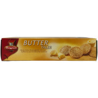 Borggreve Buttertaler Meisterliches Buttergebäck mit Kristallzucker bestreut 3er Pack (3x200g Packung) + usy Block