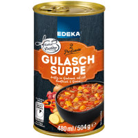 Edeka Gulaschsuppe kräftig im Geschmack mit viel...