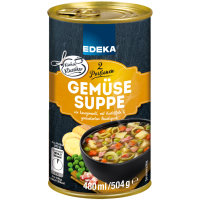 Edeka Klare Gemüsesuppe wie hausgemacht 3er Pack (3x480ml Dose) + usy block