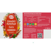 Hela Curry Gewürz Ketchup leicht scharf (300ml Flasche)