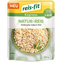 Reis-Fit Express Natur Reis 3er Pack (3x250g Packung) + usy Block