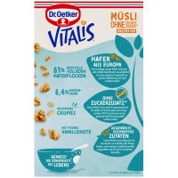 Dr. Oetker Vitalis Knusper-Müsli ohne Zuckerzusatz (420g Packung)